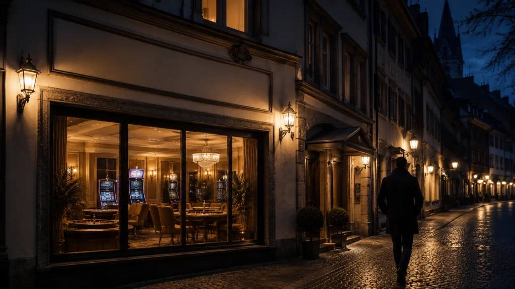 ColdBet Tischszene mit Bier, Brezel und Spielkarten